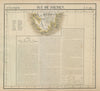 Océanique. Ile de Diemen #58. South Tasmania. VANDERMAELEN 1827 old map