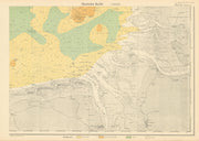 8a. Lower Saxony-Holstein coast Frisian Islands KRIEGSMARINE Nazi map 1940