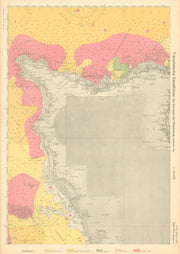 35a. Cotentin Cherbourg Manche Normandy coast. KRIEGSMARINE Nazi map 1940