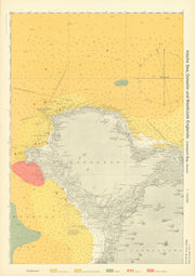 54a. Anglesey Menai Strait Carnarvonshire coast Wales KRIEGSMARINE Nazi map 1940
