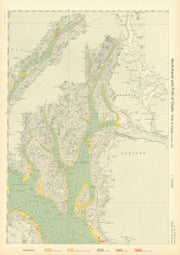 69a. Bute & Cowal. Dumbarton Renfrew. Clyde Greenock. KRIEGSMARINE Nazi map 1940