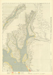 69b. Bute & Cowal. Dumbarton Renfrew. Clyde Greenock. KRIEGSMARINE Nazi map 1940