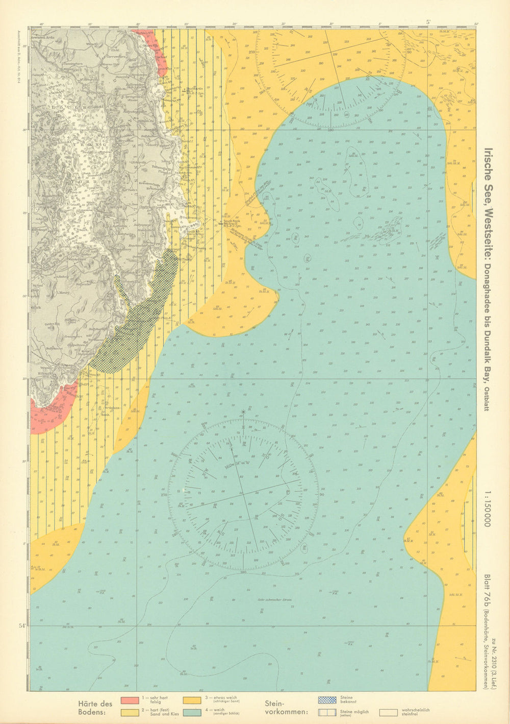 76b County Down coast Strangford Lough Ards Peninsula KRIEGSMARINE Nazi map 1940
