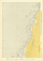 81b. Ireland coast. County Wicklow & Wexford. KRIEGSMARINE Nazi map 1940