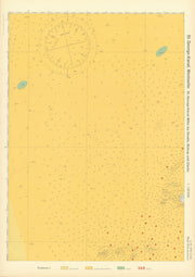 84a. Irish Sea & Pembrokeshire coast. Ramsey Island. KRIEGSMARINE Nazi map 1940