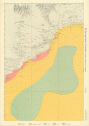 86a. Ireland coast. County Waterford Cork. Youghal. KRIEGSMARINE Nazi map 1940