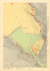 Port and roadstead of Bilbao. Spain. KRIEGSMARINE Nazi map 1943 old