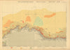 Galicia coast Spain. Gulf of Foz Cape Ortegal. KRIEGSMARINE Nazi map 1943