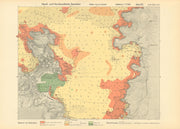 A Coruña harbour. Galicia, Spain. KRIEGSMARINE Nazi map 1943 old vintage