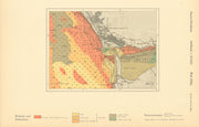 Foz do Douro, Porto. Douro estuary. Portugal. KRIEGSMARINE Nazi map 1943
