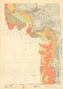Lisboa distrito south/Setubal coast Portugal KRIEGSMARINE Nazi map 1943