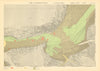 Lisbon. Tagus estuary east. Portugal. KRIEGSMARINE Nazi map 1943 old