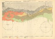 Algarve coast. Albufeira Faro. Portugal. KRIEGSMARINE Nazi map 1943 old