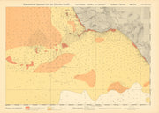 Andalusia coast Spain. Cape Trafalgar Barbate. KRIEGSMARINE Nazi map 1943