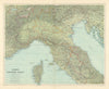 North Italy. w/o Trieste Tyrol. Lombardy Piedmont Veneto &c. STANFORD 1904 map