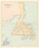 Newfoundland Labrador Cape Breton Island St Pierre & Miquelon STANFORD 1904 map