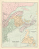 Canada Maritime Provinces. Quebec New Brunswick Maine PEI. STANFORD 1904 map