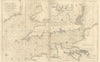 A new & correct chart of the Channel between England & France. COLLINS 1723 map