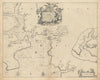PLYMOUTH SOUND & SALCOMBE sea chart. Kingsbridge estuary. COLLINS 1723 old map