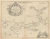 Milford Haven sea chart. Haverfordwest Pembrokeshire. COLLINS 1723 old map