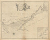 MENAI STRAIT sea chart. Anglesey Bangor Conwy Caernarfon.COLLINS 1723 old map