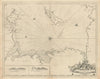 IRISH SEA chart. Lancashire Cumbria North Wales Isle of Man. COLLINS 1723 map