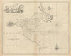 DUBLIN BAY sea chart. Howth Head Dalkey Clontarf Merrion. COLLINS 1723 old map