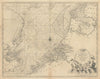 NORTH SEA coast chart. East Anglia Kent Holland Flanders. COLLINS 1723 old map