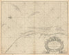 Great Yarmouth and the sands about it sea chart. Lowestoft. COLLINS 1723 map