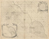 Holy Island, Staples & Barwick. Lindisfarne Farne Is Berwick. COLLINS 1723 map