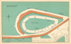 Doncaster racecourse, Yorkshire. Town Moor. BAYLES 1903 old antique map chart