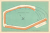 Pontefract Park racecourse, Yorkshire. BAYLES 1903 old antique map plan chart