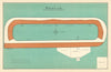 Redcar racecourse, Yorkshire. BAYLES 1903 old antique vintage map plan chart