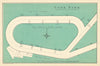 Cork Park racecourse, Ireland. Closed 1917. BAYLES 1903 old antique map chart