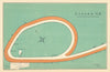 Lanark racecourse, Scotland. Closed 1977. BAYLES 1903 old antique map chart