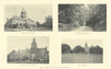 The Dorman's Park Hotel, Lingfield, Surrey 1903 old antique print picture