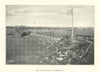 The Stone Wall, Punchestown. Horse racing. Ireland 1903 old antique print