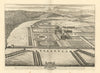 Hampton Court Castle, Hope under Dinmore by Kip & Knyff. Herefordshire 1709