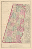 Berkshire County, Massachusetts. WALLING & GRAY 1871 old antique map chart