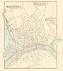 City of Haverhill, Massachusetts. Town plan. WALLING & GRAY 1871 old map