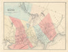 City of Lynn, Massachusetts. Town plan. WALLING & GRAY 1871 old antique map