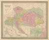 Austrian Empire. Austria Hungary. Lombardy Gallicia. COWPERTHWAIT 1852 old map