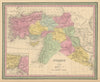 Turkey in Asia. Levant Anatolia Middle East Syria Iraq. COWPERTHWAIT 1852 map