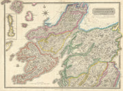 Argyllshire north. Mull Linnhe Oban Tobermory Fort William Rum. THOMSON 1832 map