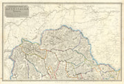 Northern part of Angusshire (Forfar). Montrose Brechin Edzell. THOMSON 1832 map
