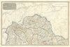 Northern part of Angusshire (Forfar). Montrose Brechin Edzell. THOMSON 1832 map