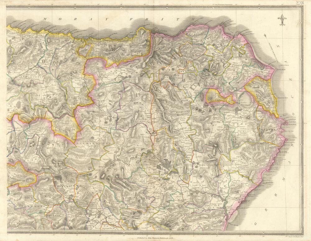 Macduff Map Aberdeen & Banffshires north-east. Speyside Peterhead MacDuff. THOMSON ...
