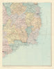 Ireland south-east Leinster Kildare Wicklow Dublin Tipperary. STANFORD 1904 map