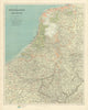 Netherlands & Belgium. Benelux. Projected Great Dyke. 68x54cm. STANFORD 1904 map