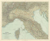 North Italy. w/o Trieste Tyrol. Lombardy Piedmont Veneto &c. STANFORD 1904 map
